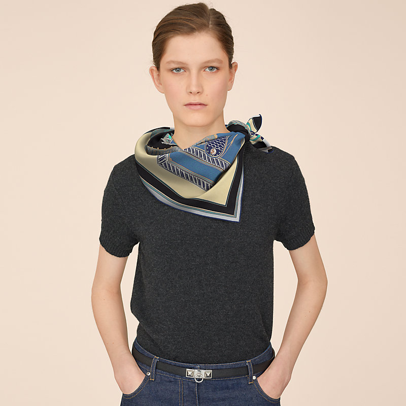HERMES】エルメス カレ90 AZVLEJOS アズレージョ スカーフ
